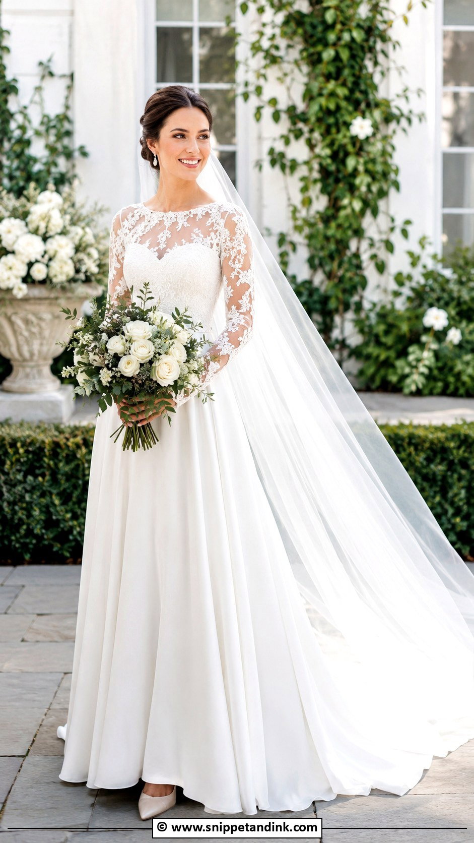 Long Sleeve Wedding Dress - Snippet and Ink - 25 Whimsical Wedding Dresses