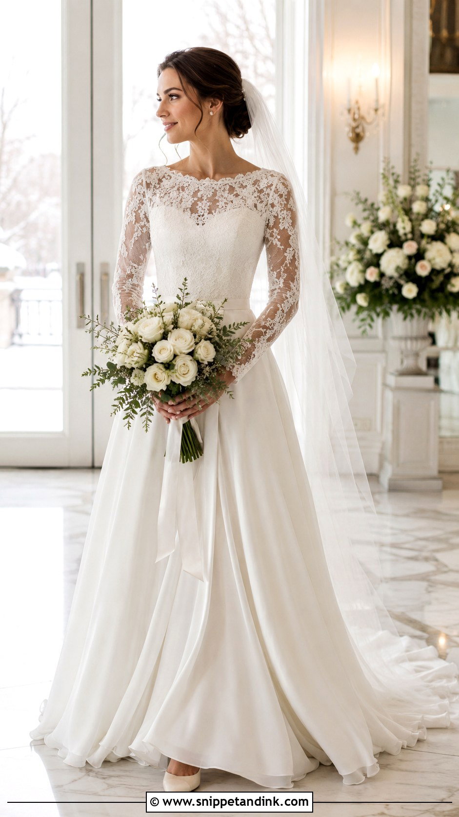 Long Sleeve Wedding Dress - Snippet and Ink - 30 Best Wedding Dresses
