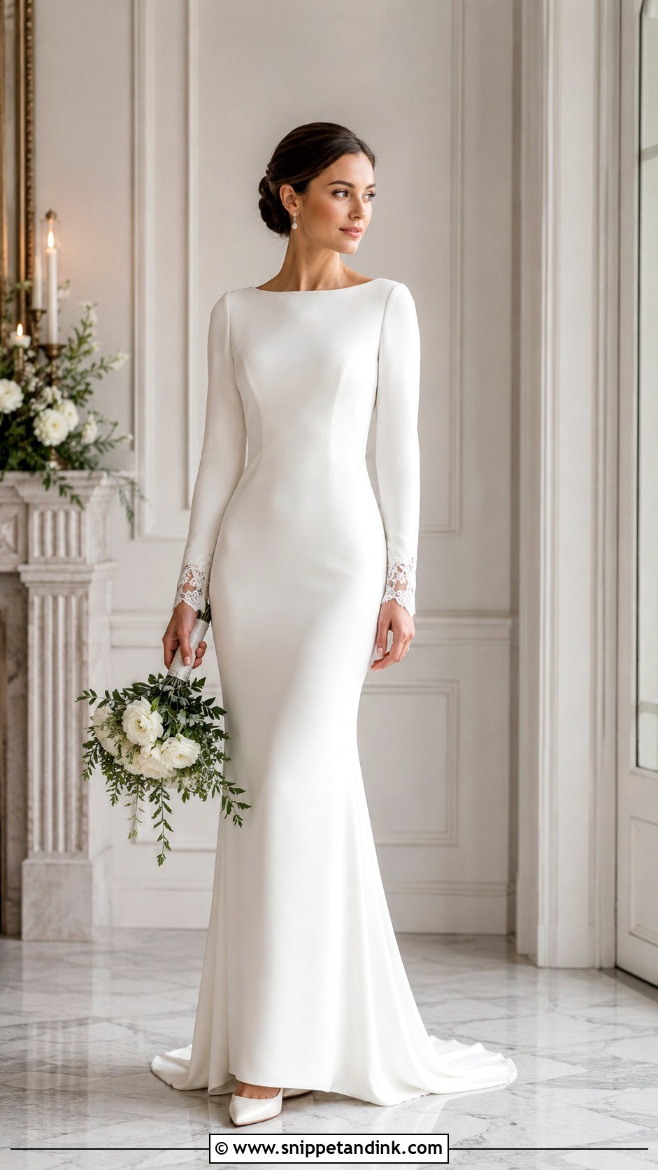 Long Sleeve Wedding Dress - Snippet and Ink - 30 Stunning Wedding Dresses