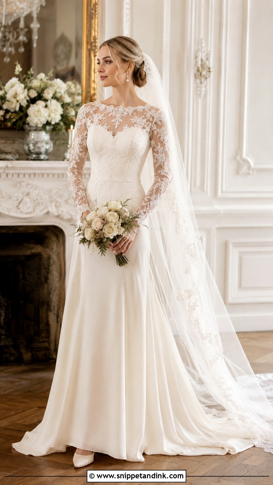 Long Sleeve Wedding Dress - Snippet and Ink - 30 Weddingdress Ideas