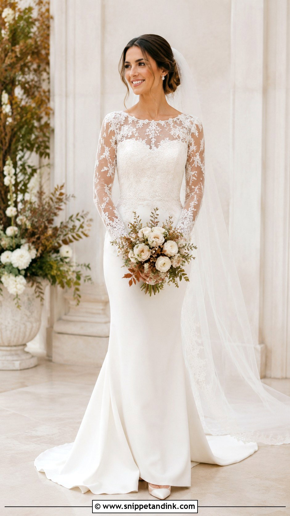 Long Sleeve Wedding Dress - Snippet and Ink - 25 Most Beautiful Wedding Dresses