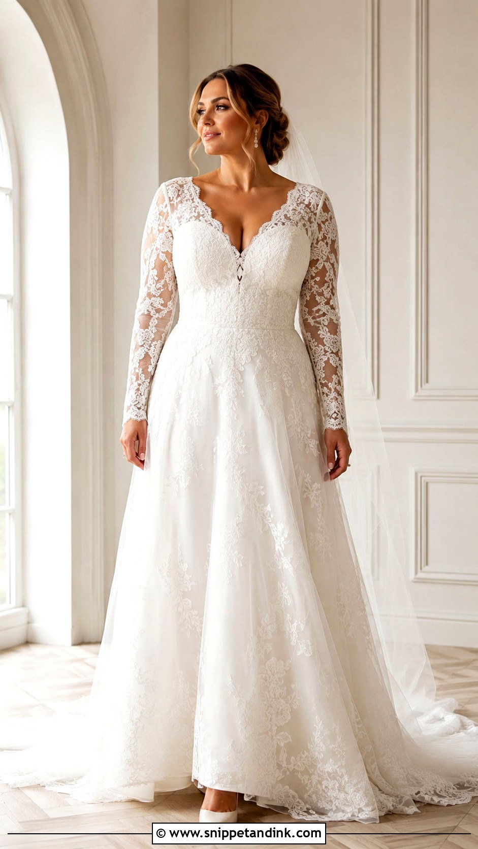 Long Sleeve Wedding Dress - Snippet and Ink - 25 Wedding Dress for Big Bust Ideas