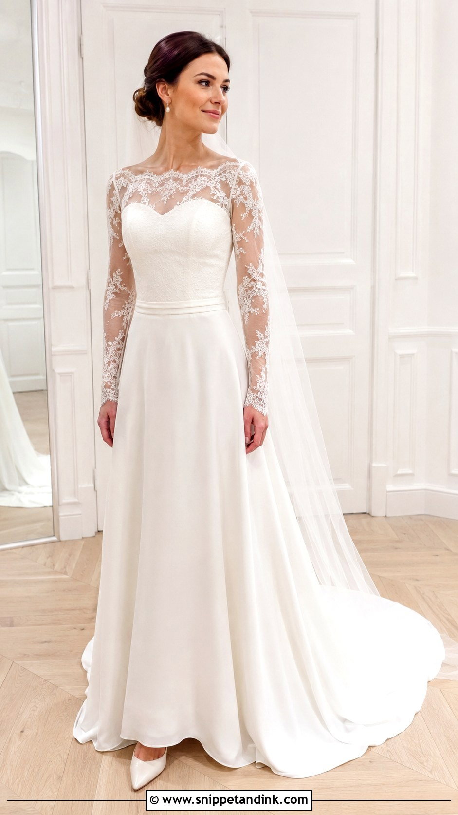 Long Sleeve Wedding Dress - Snippet and Ink - 25 Yes to the Dress Ideas