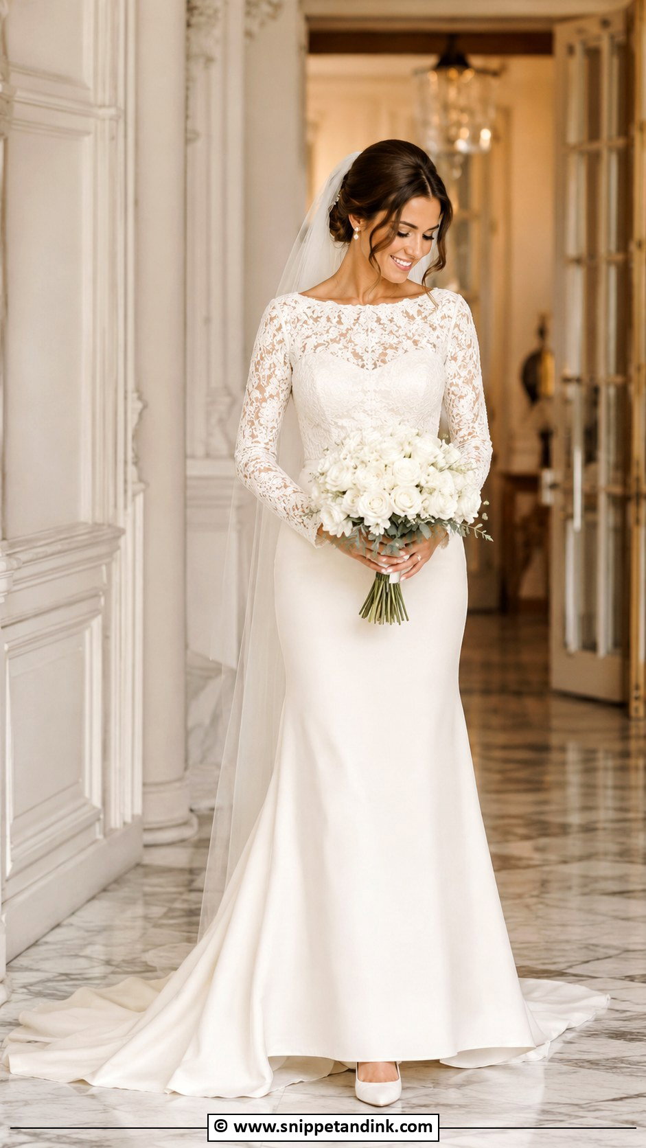 Long Sleeve Wedding Dress - Snippet and Ink - 30 Beautiful Wedding Dresses