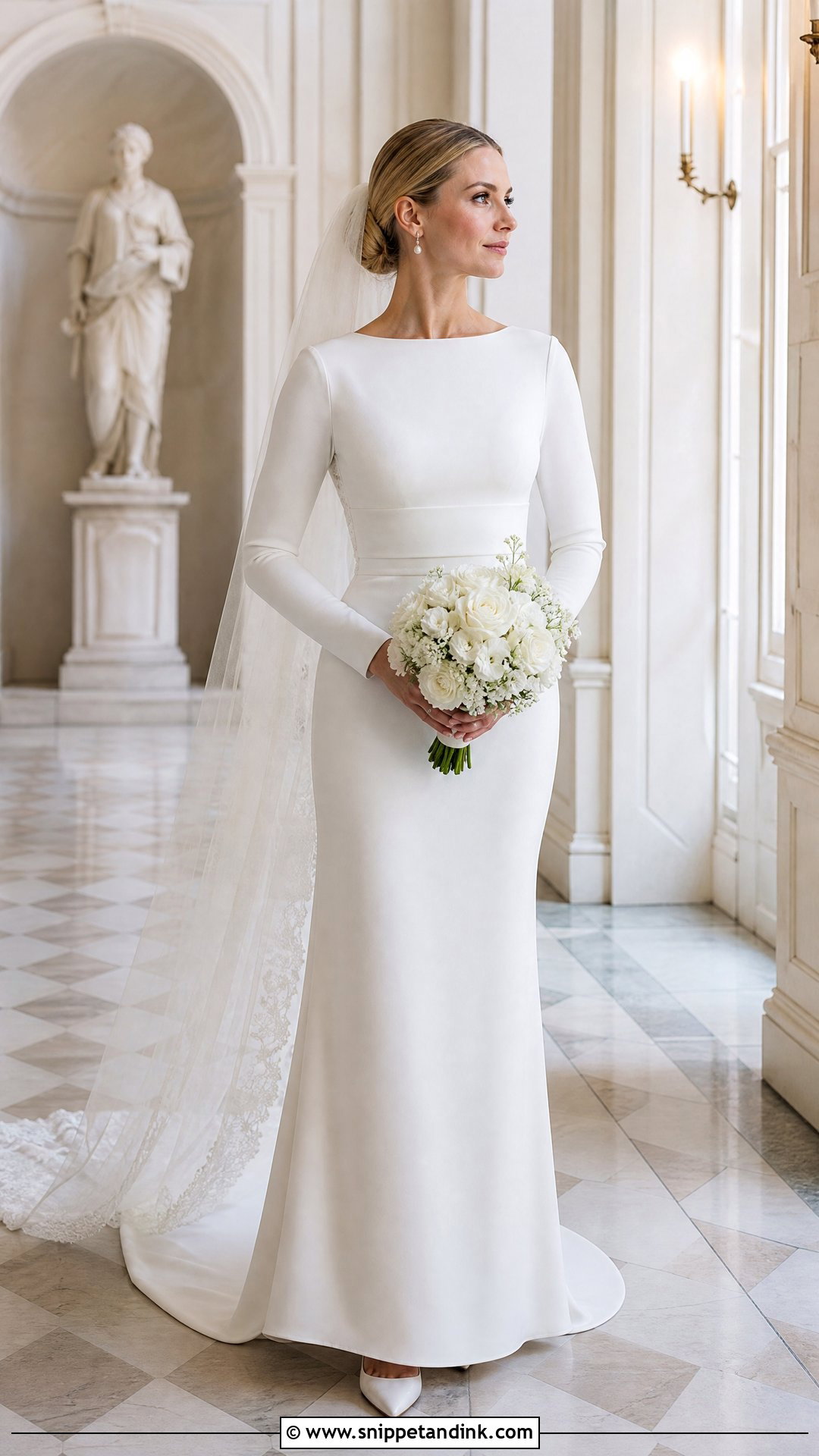 Long Sleeve Wedding Dress - Snippet and Ink - 20 Simple Plain Wedding Dress Ideas