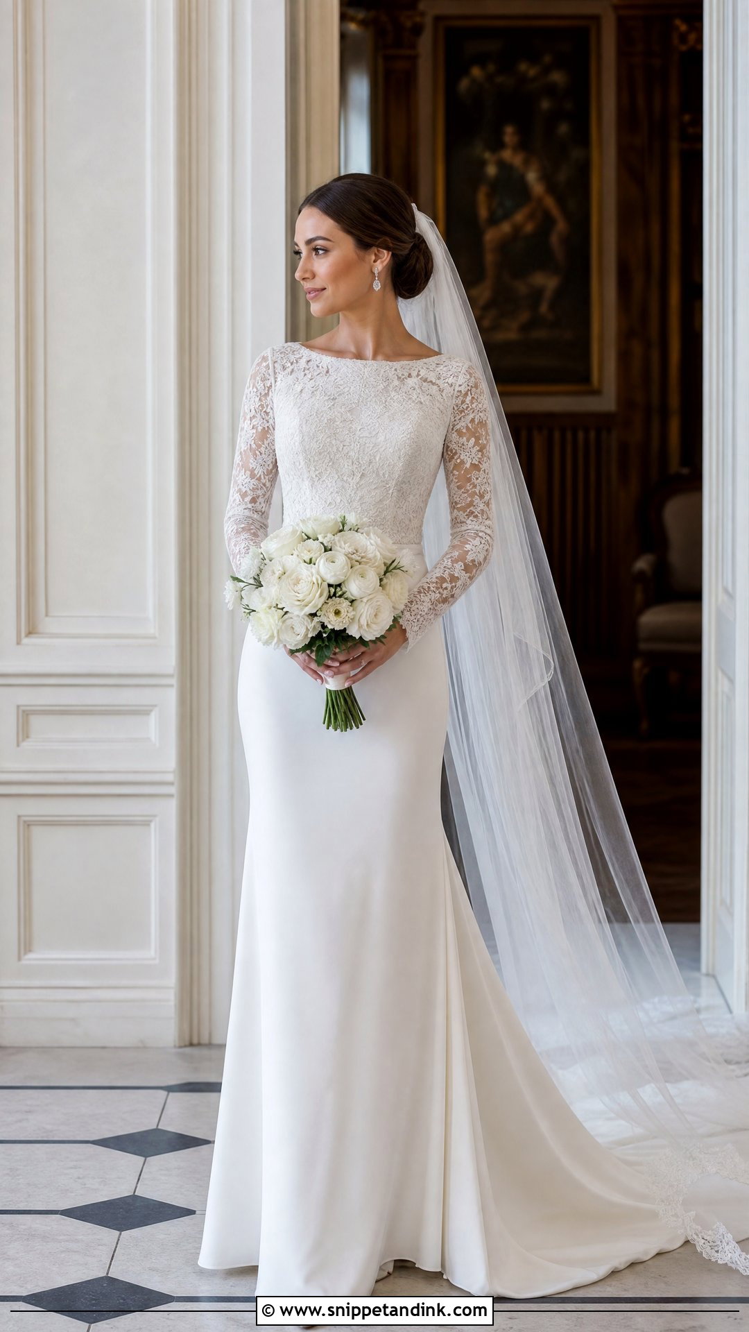 Long Sleeve Wedding Dress - Snippet and Ink - 20 Wedding Style Dresses
