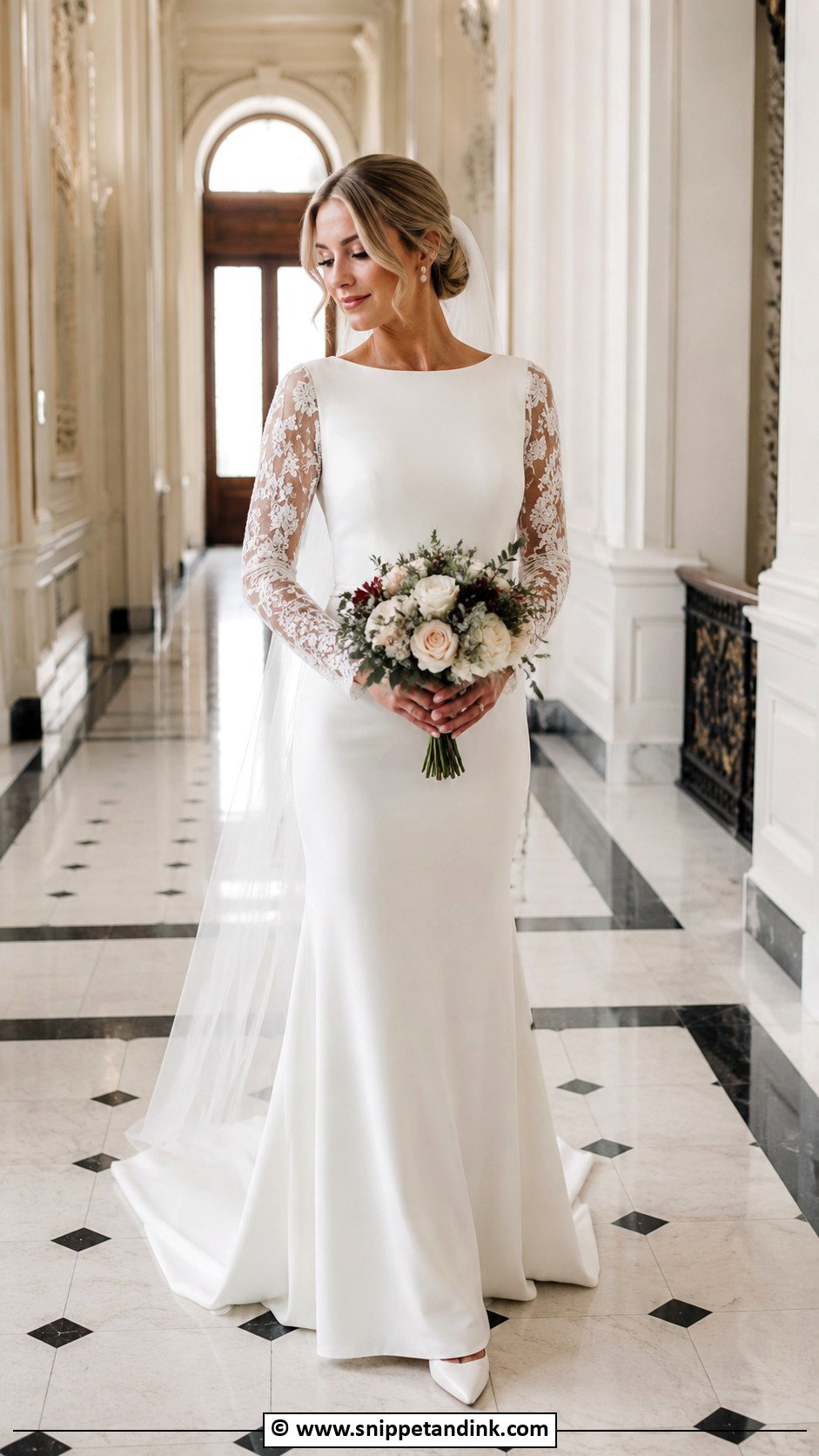 Long Sleeve Wedding Dress - Snippet and Ink - 30 Stylish Wedding Dresses