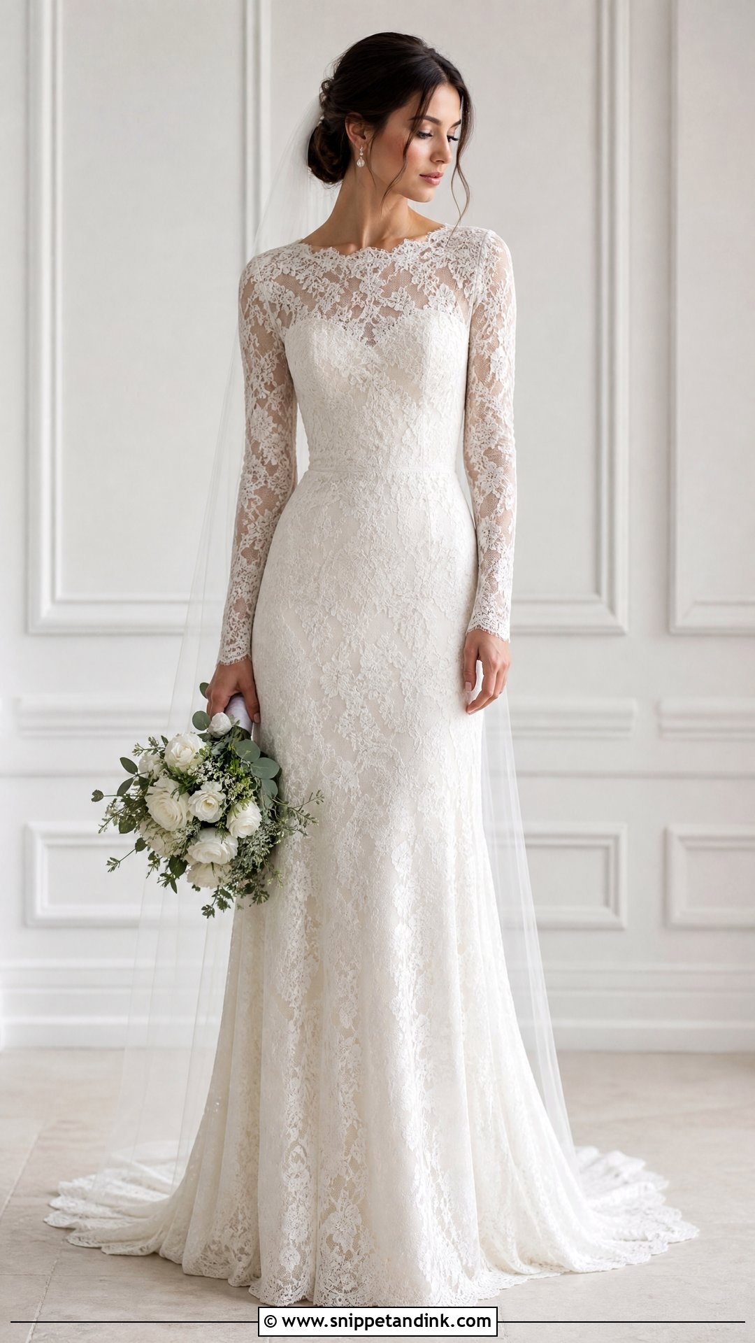 Long Sleeve Wedding Dress Description - Snippet and Ink - 25 Wedding Dress Description Ideas