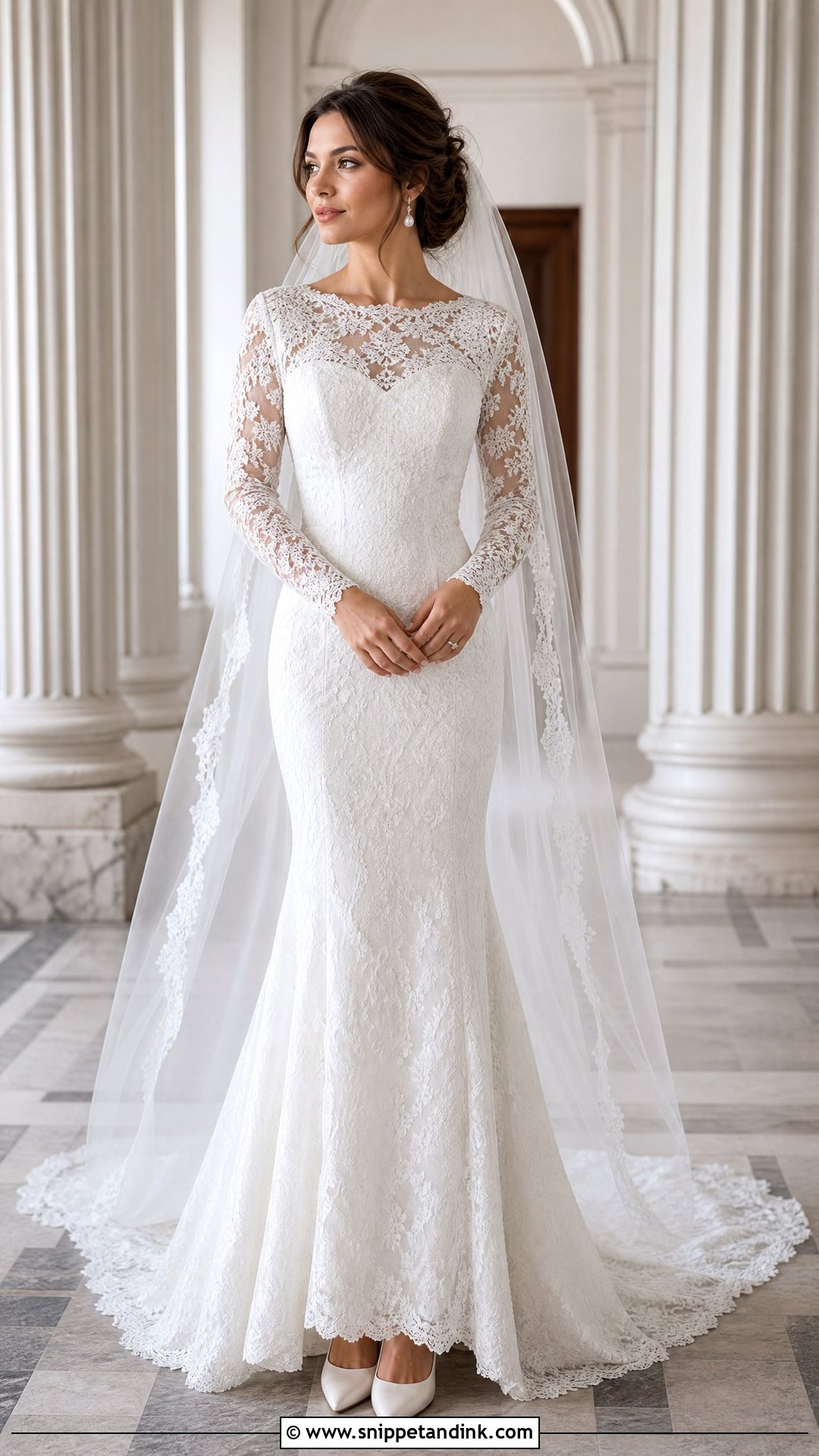 Long Sleeve Wedding Dress Outfit - Snippet and Ink - 25 Wedding Dress Outfit Ideas