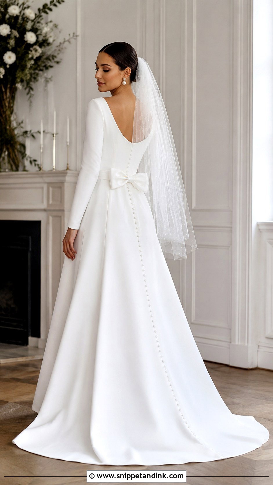 Long Sleeve Wedding Dress With Bow Back - Snippet and Ink - 20 Wedding Dress with Bow on Back Ideas