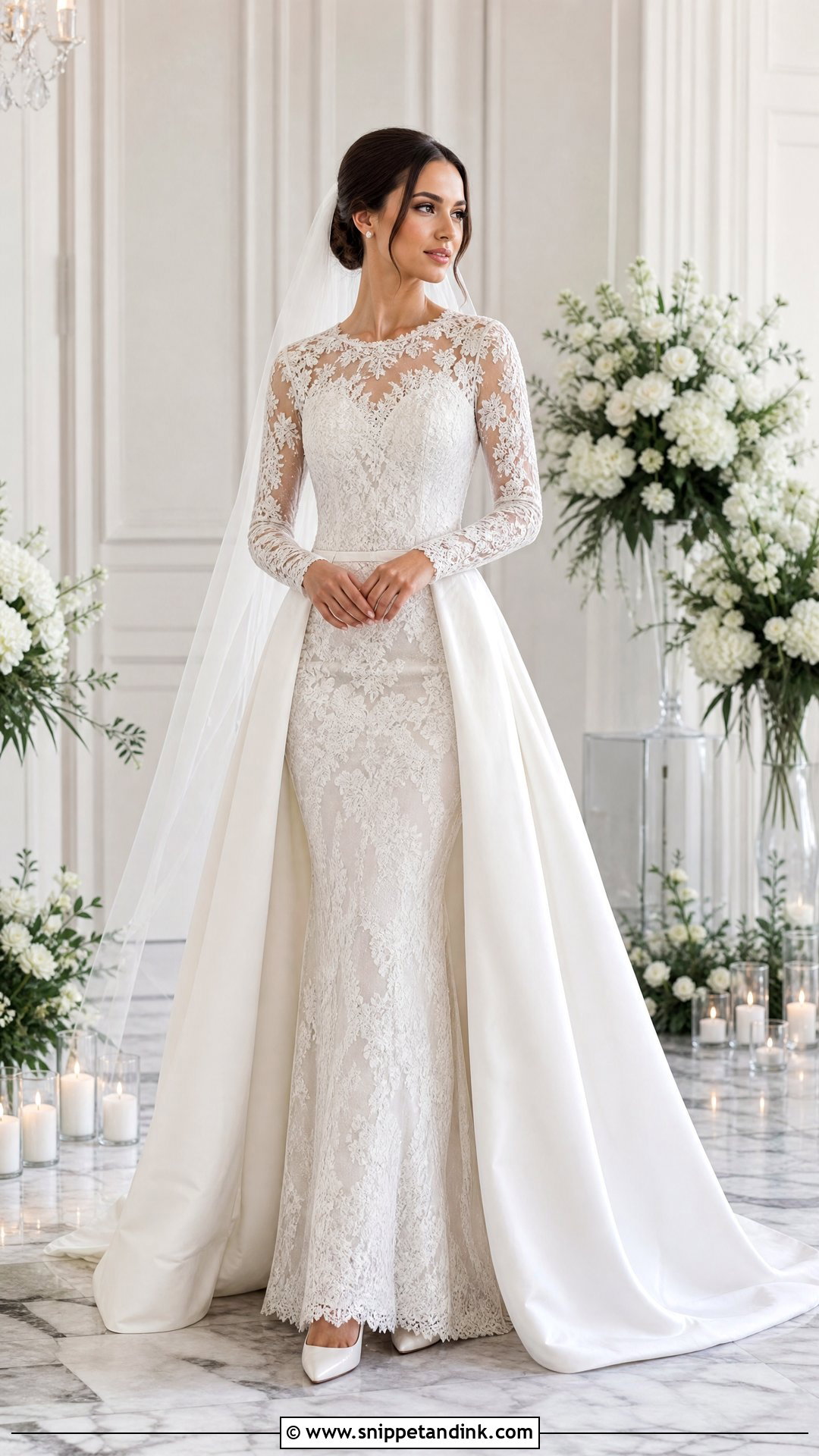 Long Sleeve Wedding Dress With Detachable Skirt - Snippet and Ink - 25 Wedding Dress with Detachable Skirt Ideas