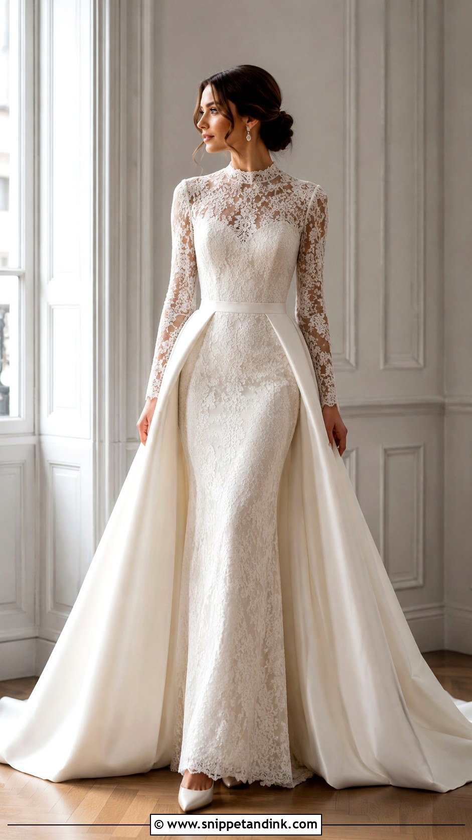 Long Sleeve Wedding Dress With Overskirt - Snippet and Ink - 25 Wedding Dress with Overskirt Ideas