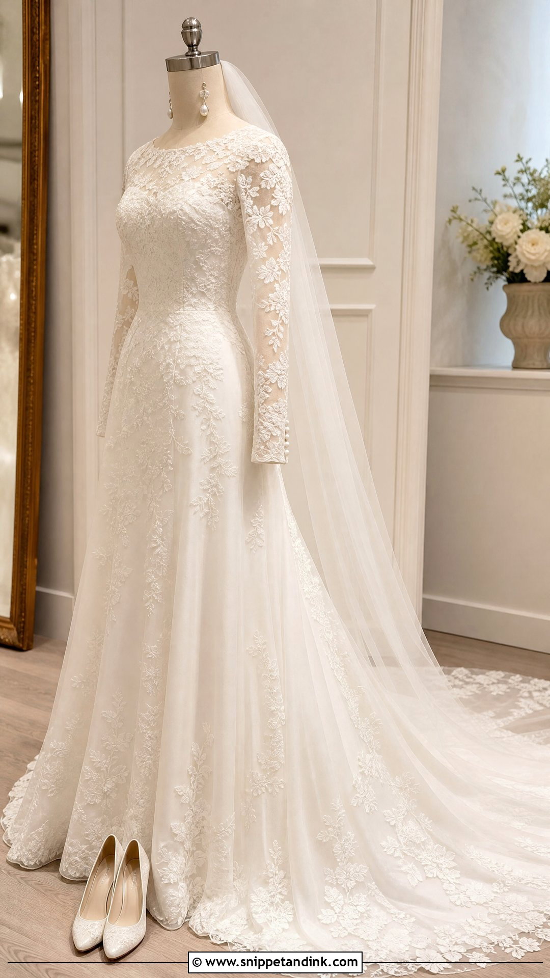 Long Sleeve Wedding Dress on Mannequin - Snippet and Ink - 20 Wedding Dress on Mannequin Ideas