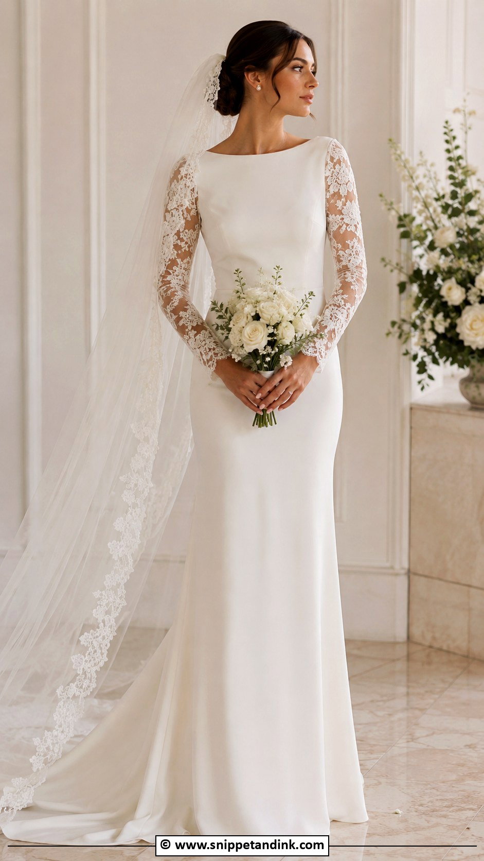 Long Sleeve Wedding Dress - Snippet and Ink - 25 Latest Designer Dresses for Wedding