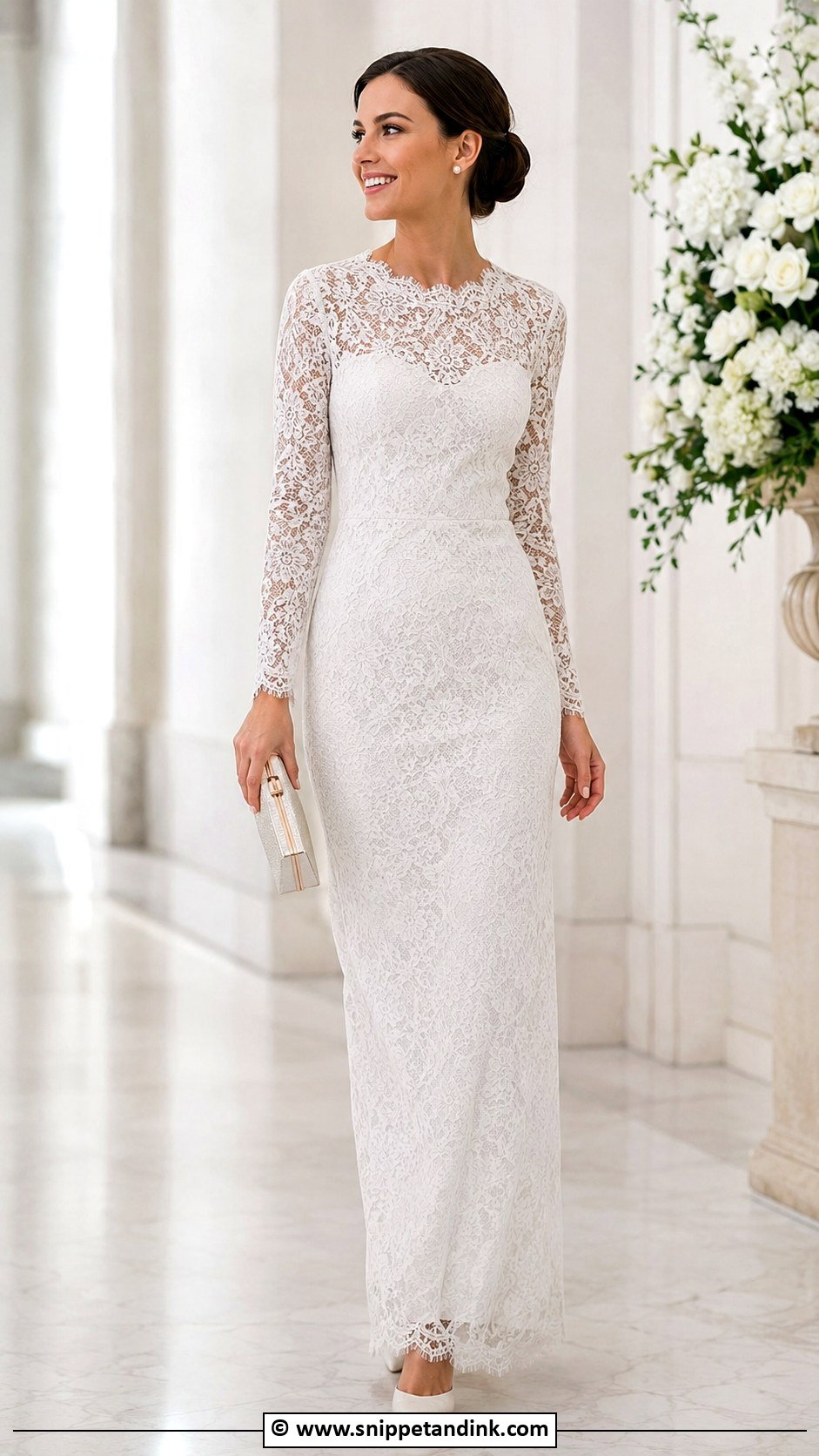 Long Sleeve Wedding Gown - Snippet and Ink - 30 Gown for Wedding Ideas