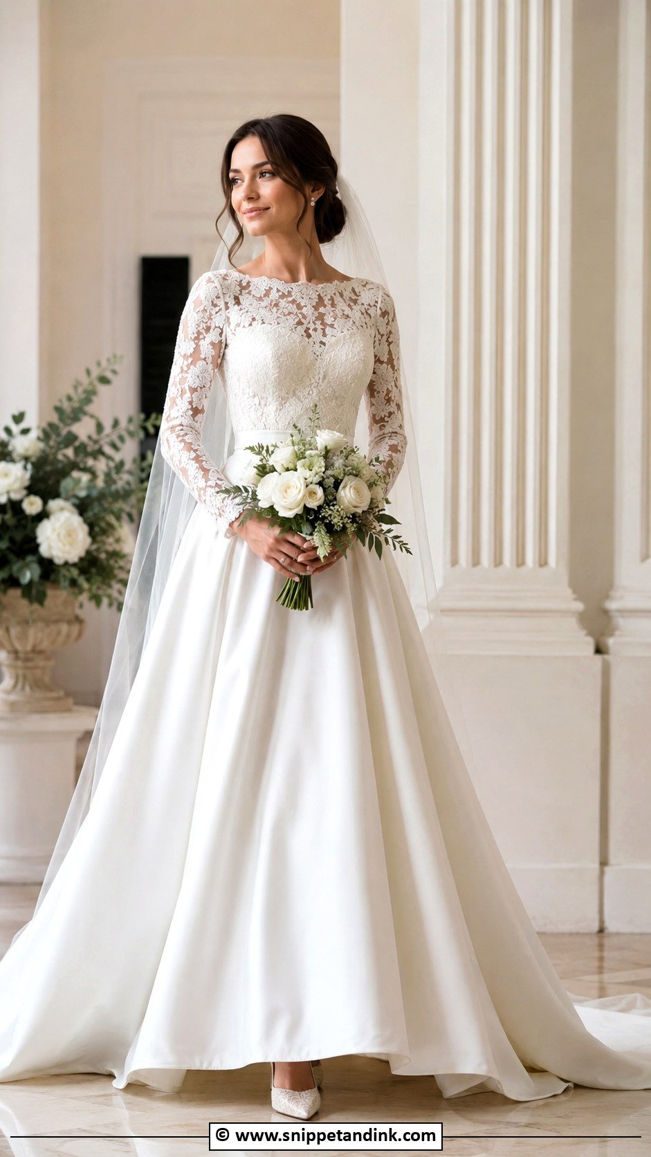 Long Sleeve Wedding Gown - Snippet and Ink - 35 Wedding Gowns