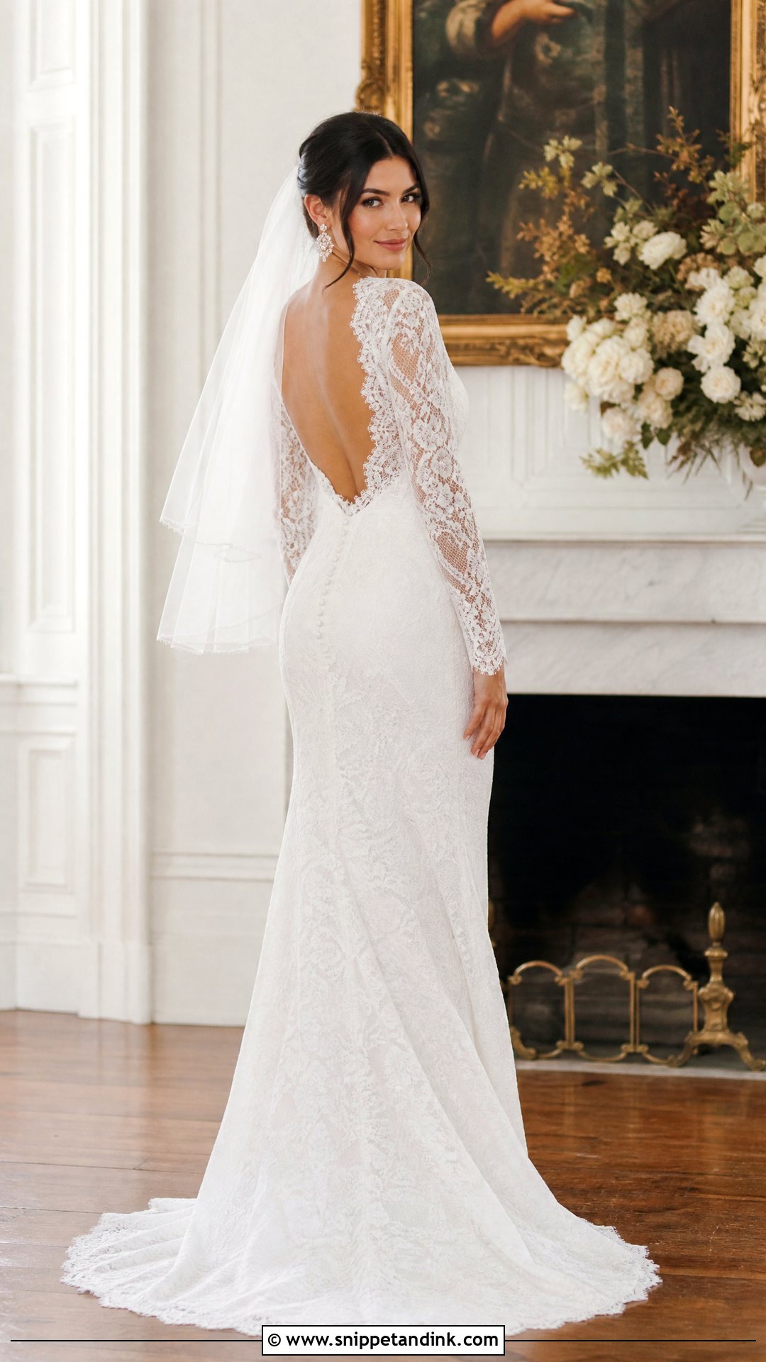 Long Sleeve Wedding Gown - Snippet and Ink - 20 Wedding Wardrobe Ideas