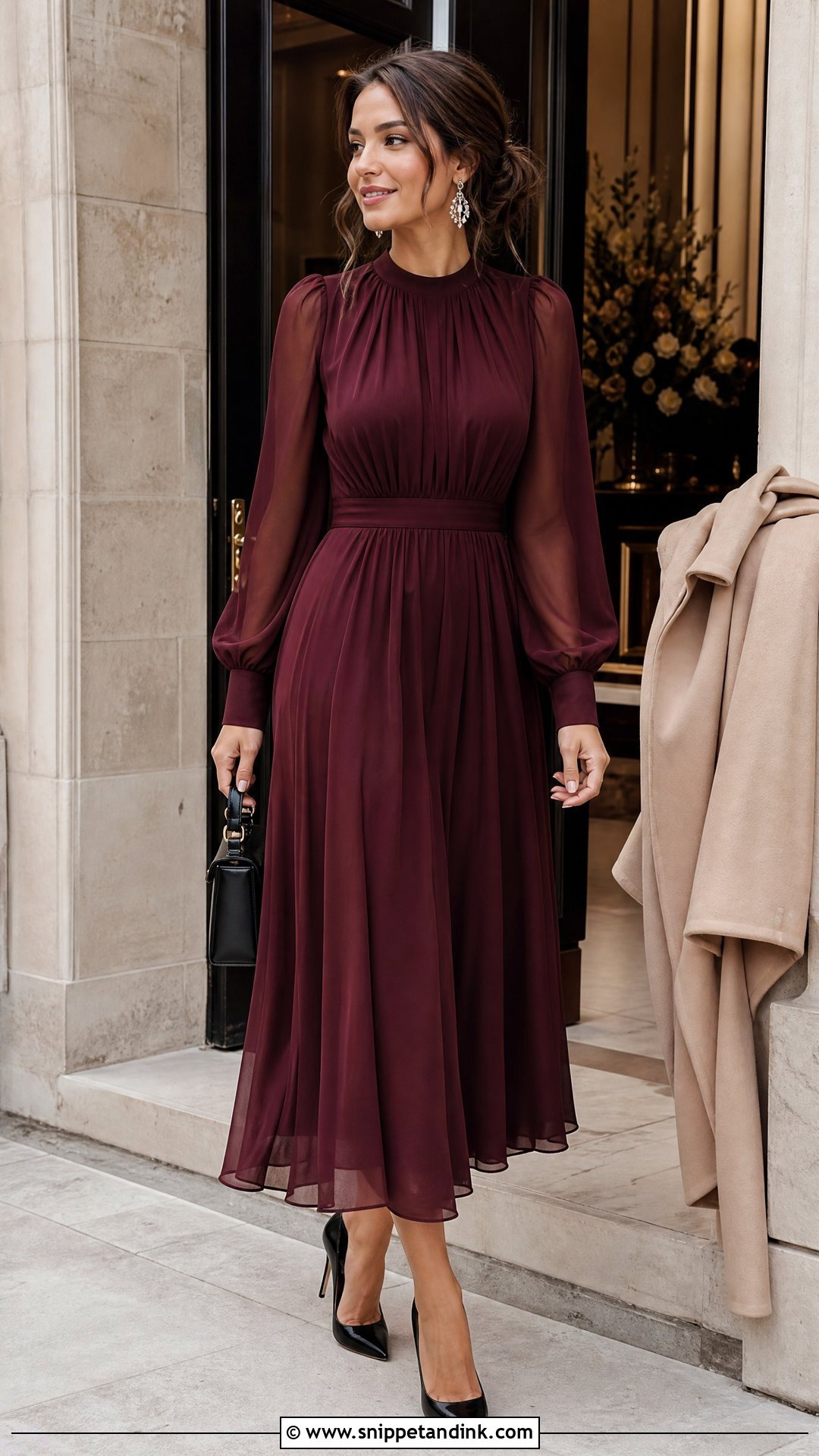 Long Sleeve Wedding Guest Dress - Snippet and Ink - 20 Dresses Ideas for Wedding