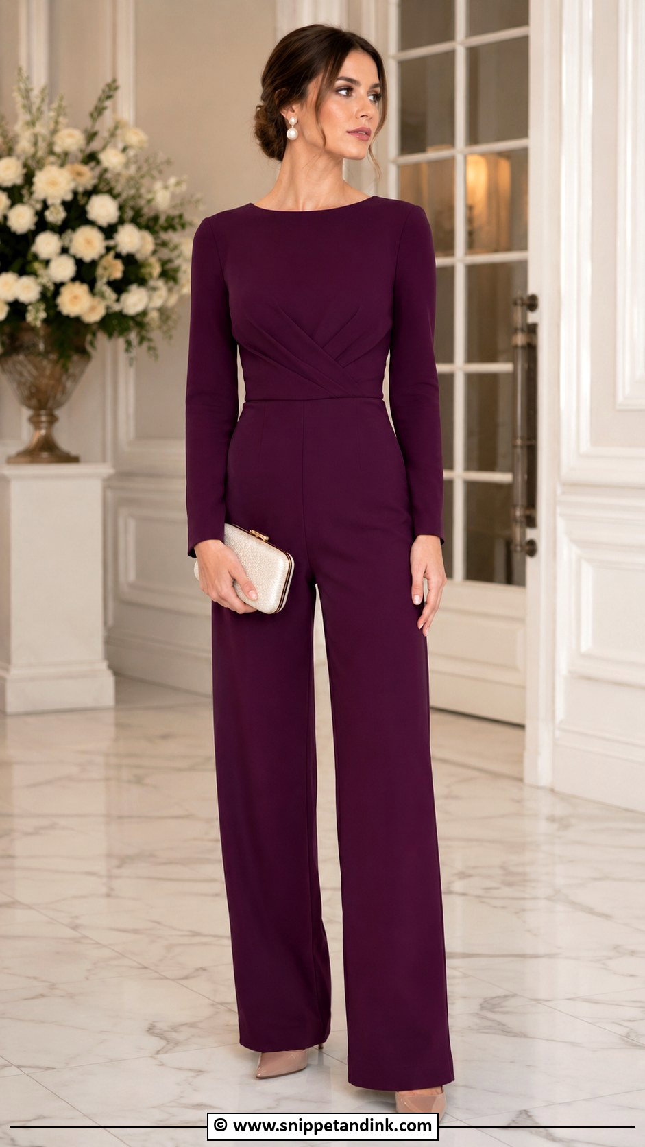 Long Sleeve Wedding Jumpsuit - Snippet and Ink - 30 Wedding Jumpsuit Ideas