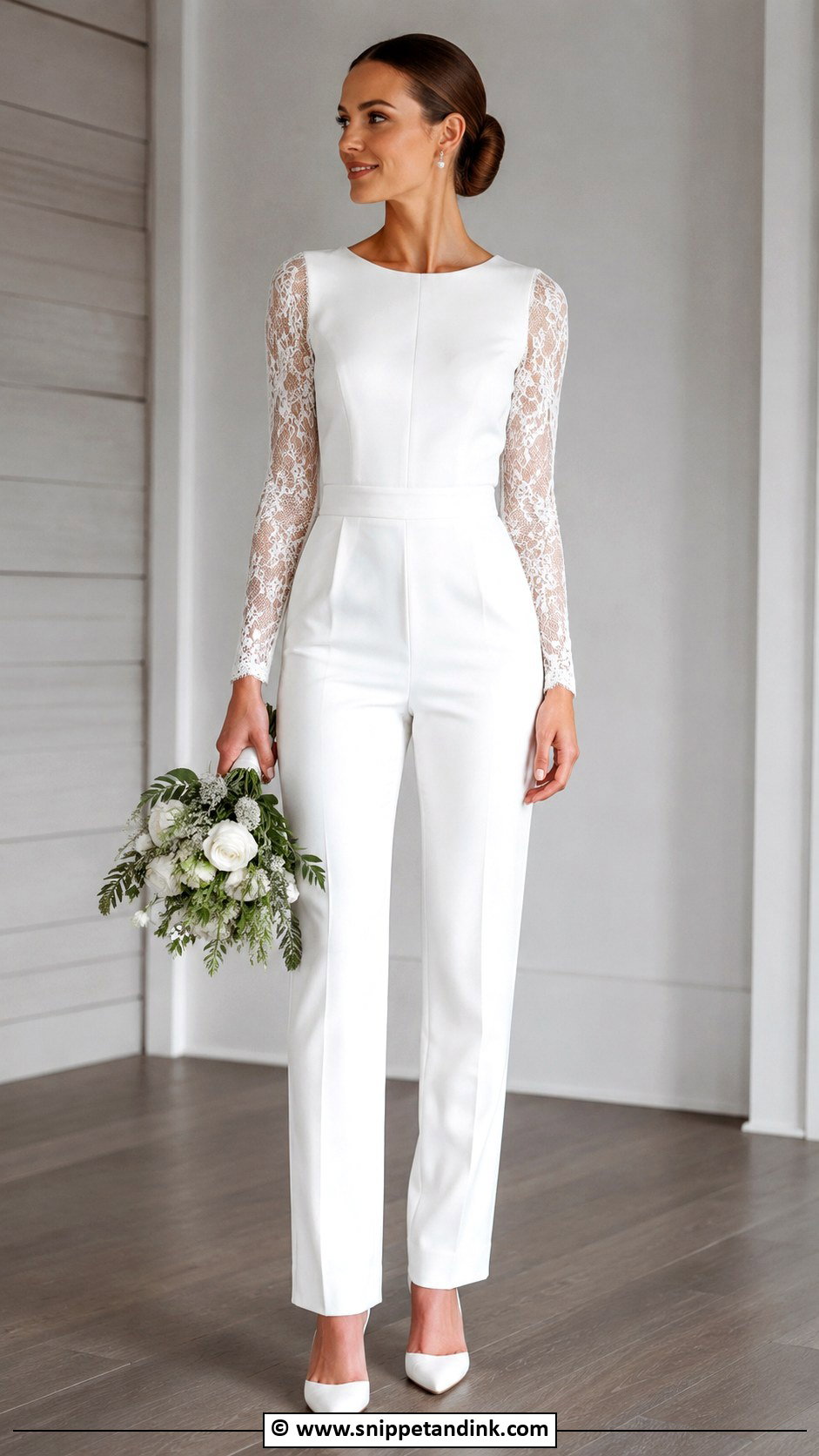 Long Sleeve Wedding Jumpsuit - Snippet and Ink - 25 Wedding Jumpsuit the Bride Ideas