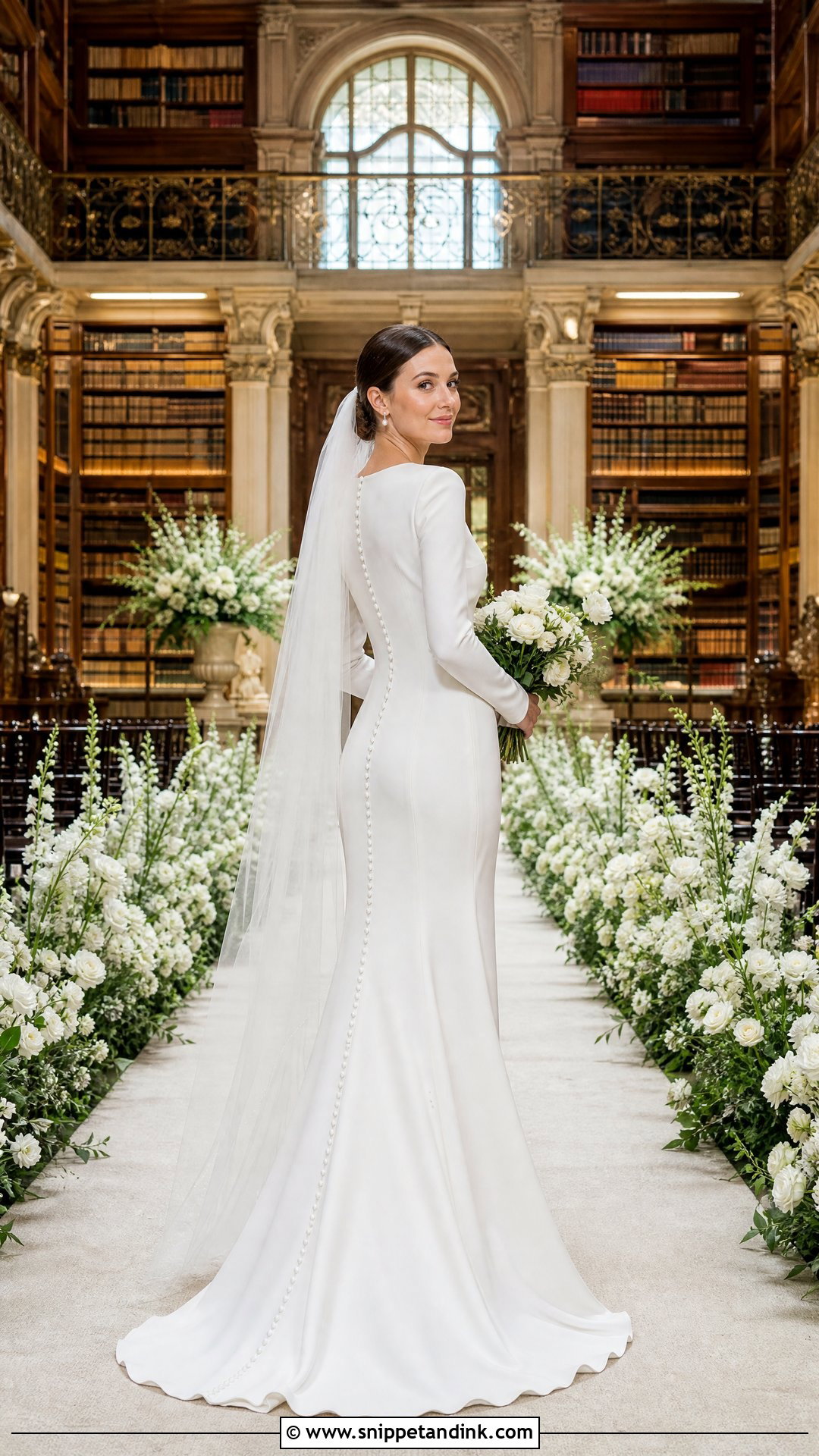 Long Sleeve White Silk Wedding Dress - Snippet and Ink - 20 White Silk Wedding Dress Ideas