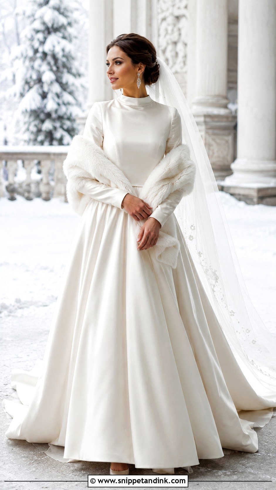Long Sleeve Winter Wedding Dress - Snippet and Ink - 30 Sleeve Wedding Dress Ideas