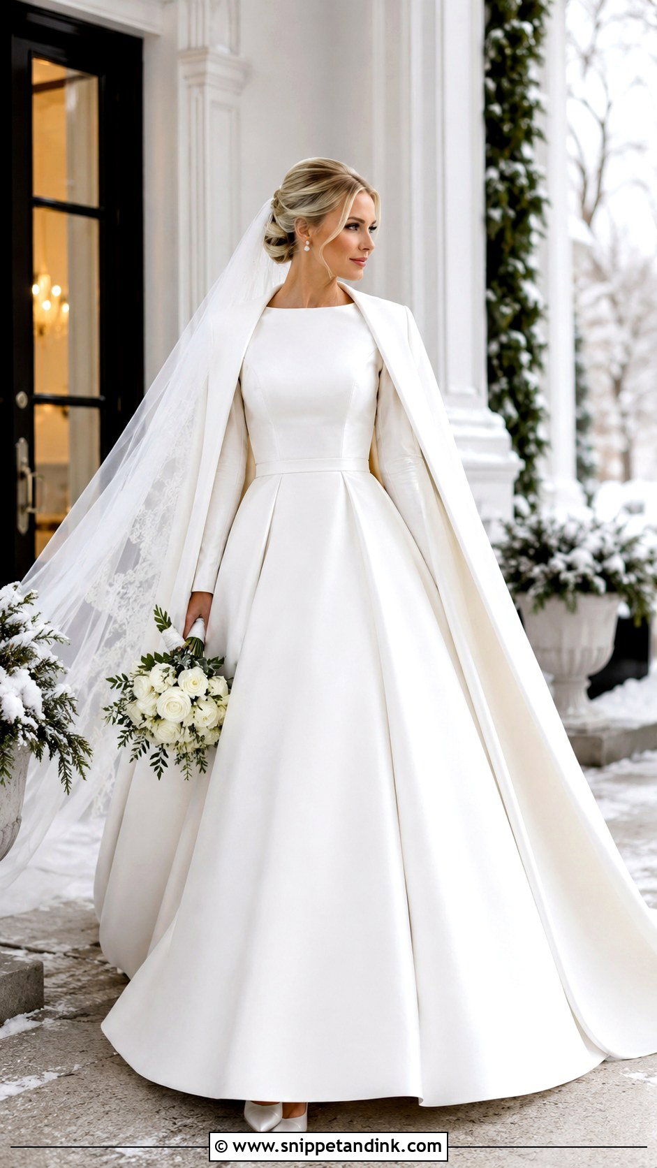 Long Sleeve Winter Wedding Dress - Snippet and Ink - 20 Long Sleeved Wedding Dresses