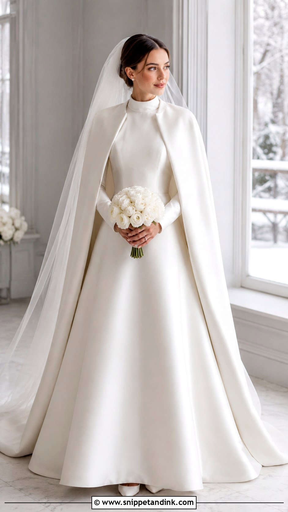 Long Sleeve Winter Wedding Dress - Snippet and Ink - 20 Long Sleeve Minimalist Wedding Dress Ideas
