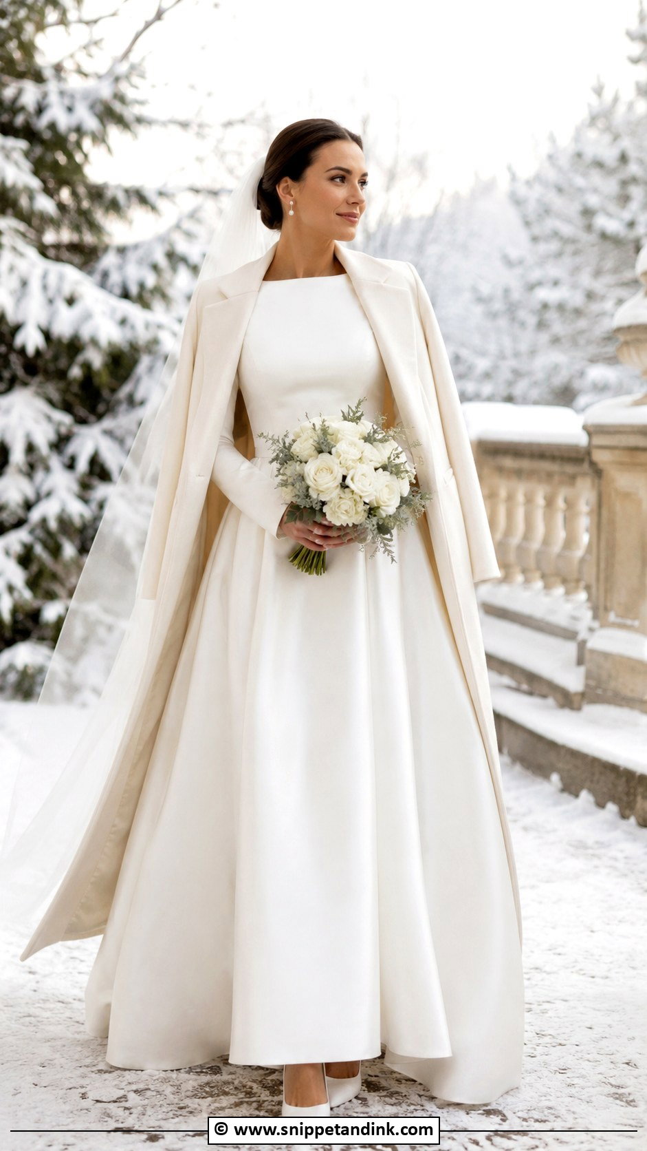 Long Sleeve Winter Wedding Dress - Snippet and Ink - 25 Elegant Long Sleeve Wedding Dresses
