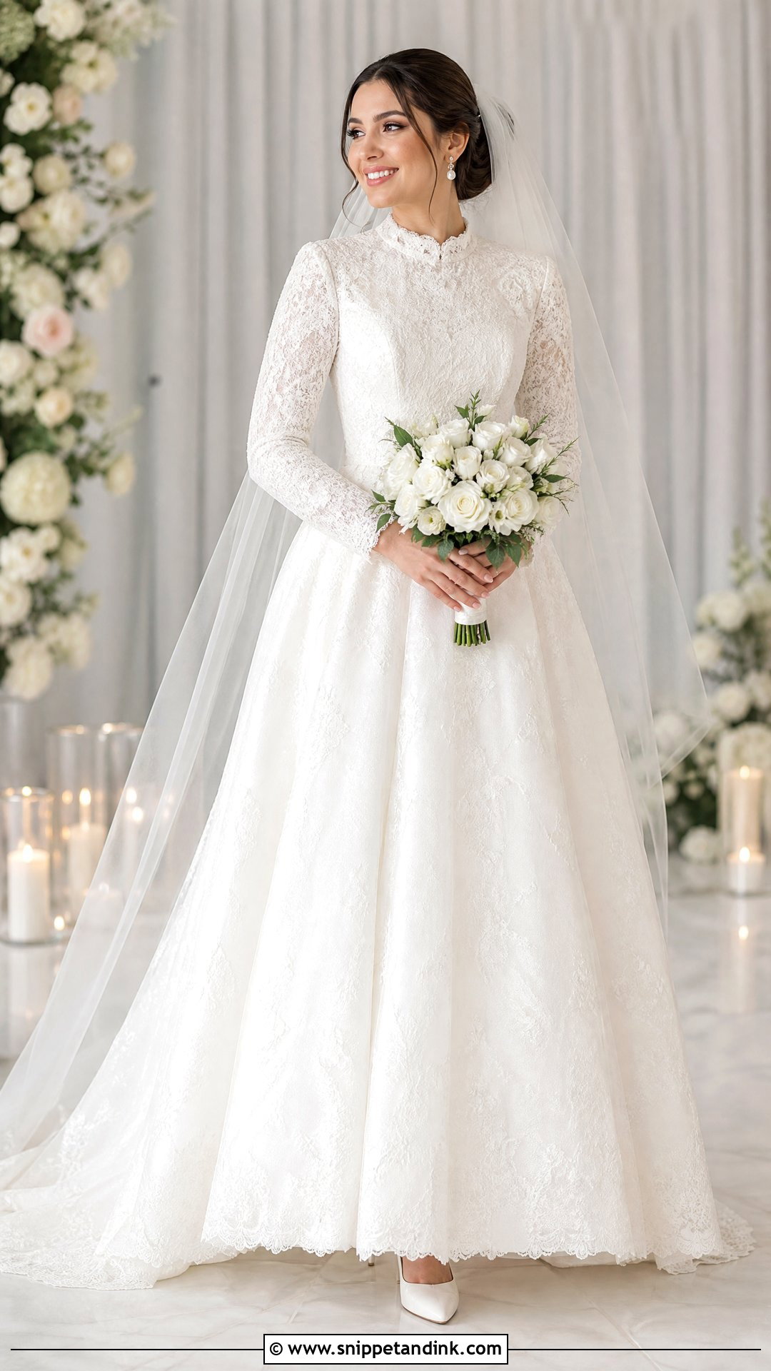 Long Sleeved Modest Wedding Dress - Snippet and Ink - 25 Long Sleeved Wedding Dress Ideas