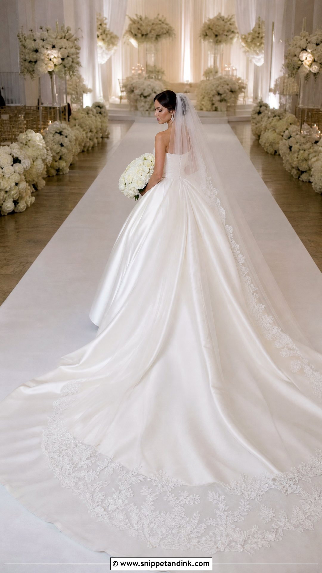 Long Train Bridal Ball Gown - Snippet and Ink - 25 Bridal Ball Gown Ideas