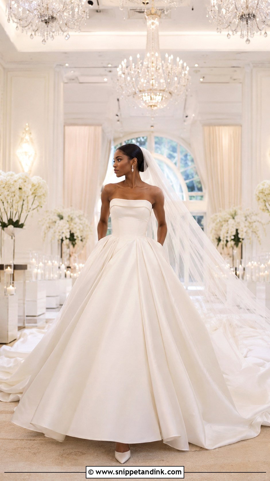 Long Train Princess Wedding Dress - Snippet and Ink - 25 Dream Princesses Wedding Dresses
