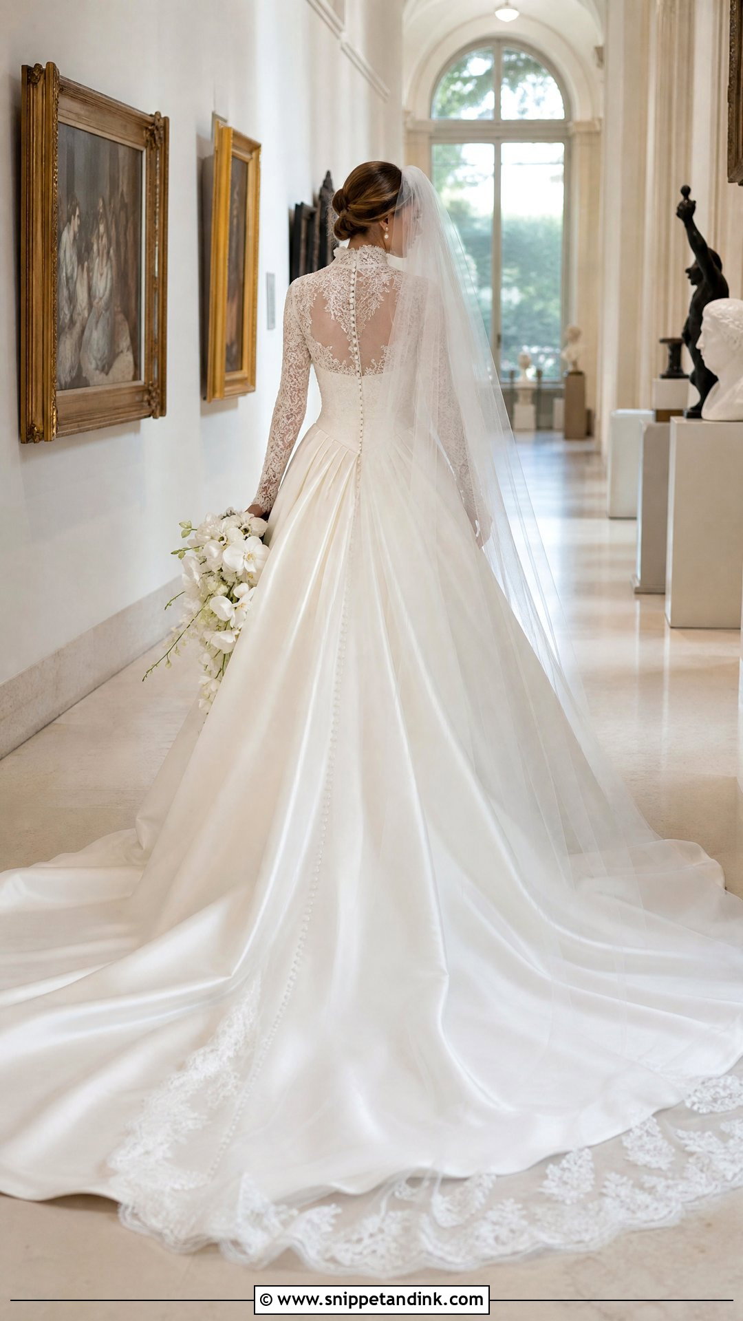 Long Train Victorian Wedding Dress - Snippet and Ink - 20 Victorian Wedding Dresses