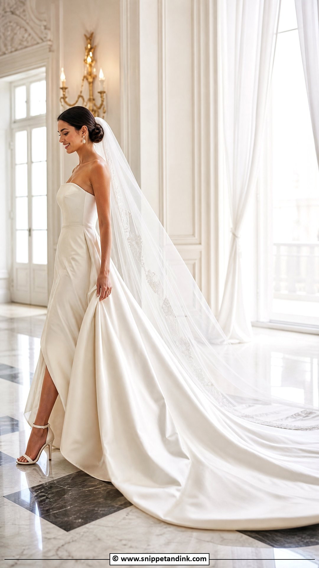 Long Train Wedding Dress - Snippet and Ink - 35 Classic Wedding Dress Ideas