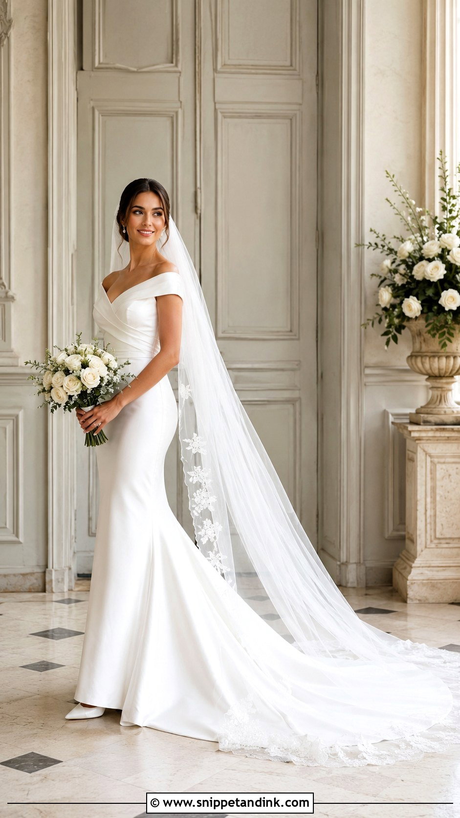 Long Train Wedding Dress - Snippet and Ink - 25 Classic Timeless Wedding Dress Ideas