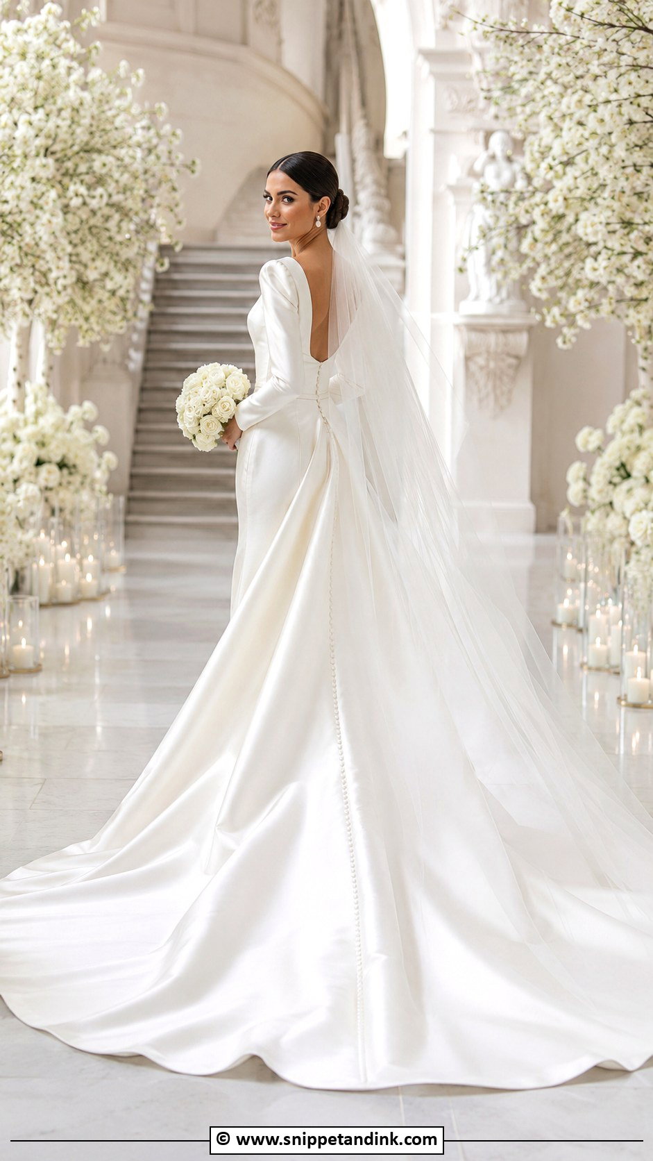 Long Train Wedding Dress - Snippet and Ink - 25 Classic Timeless Classy Wedding Dress Ideas