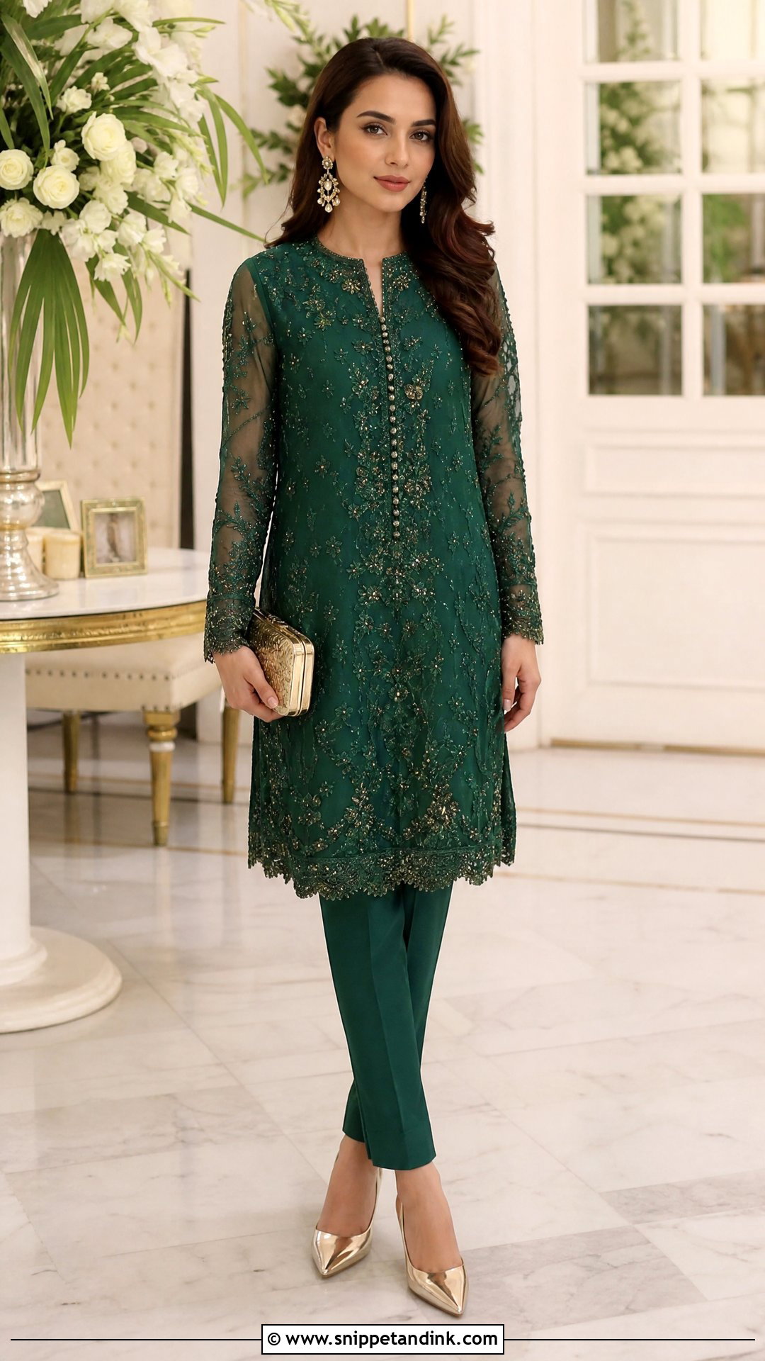 Long Tunic And Tailored Pants Wedding Outfit - Snippet and Ink - 20 Wedding Outfit Pants Women Ideas