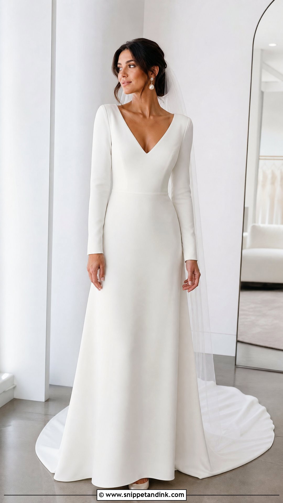 Long Wedding Dress Sleeves - Snippet and Ink - 20 Wedding Dress Sleeves Types