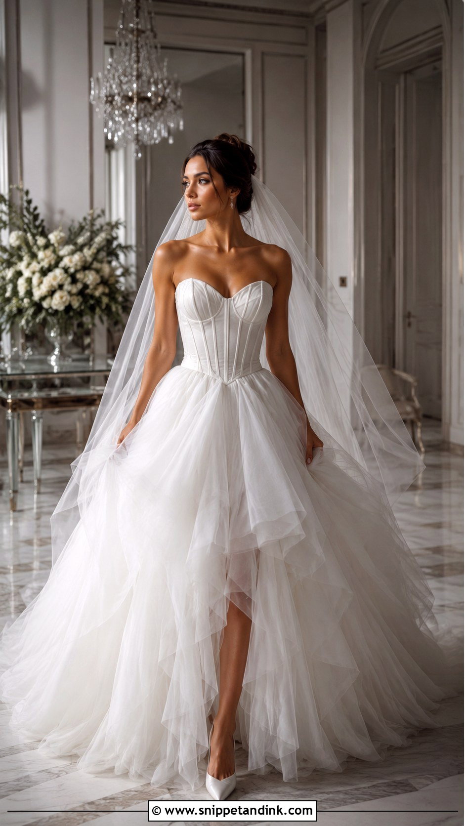 Long White Corset Wedding Dress - Snippet and Ink - 20 Long White Wedding Dress Ideas