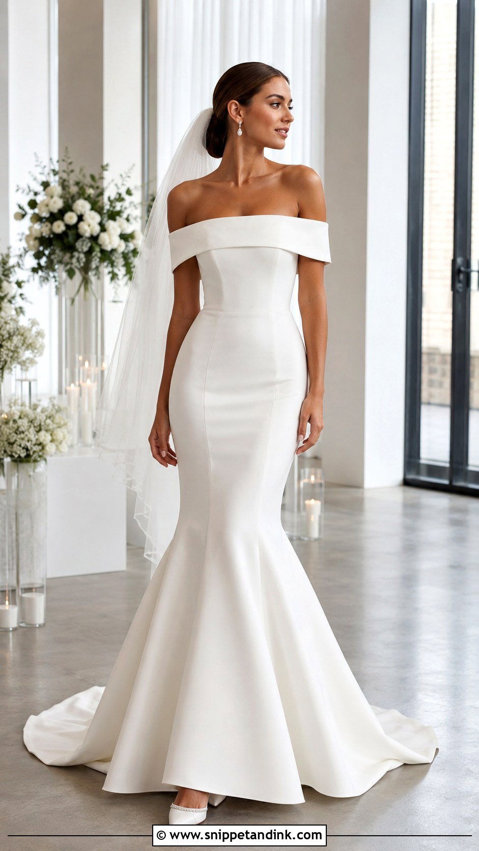 Long White Mermaid Wedding Dress - Snippet and Ink - 20 Long White Wedding Dress Ideas