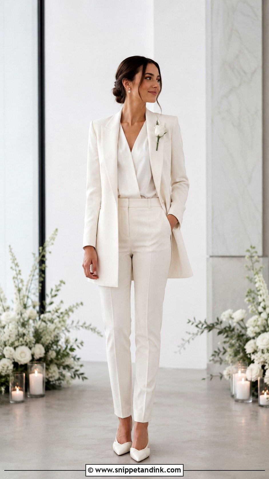 Longline Blazer Wedding Outfit - Snippet and Ink - 25 Lesbian Wedding Outfits Suits Style