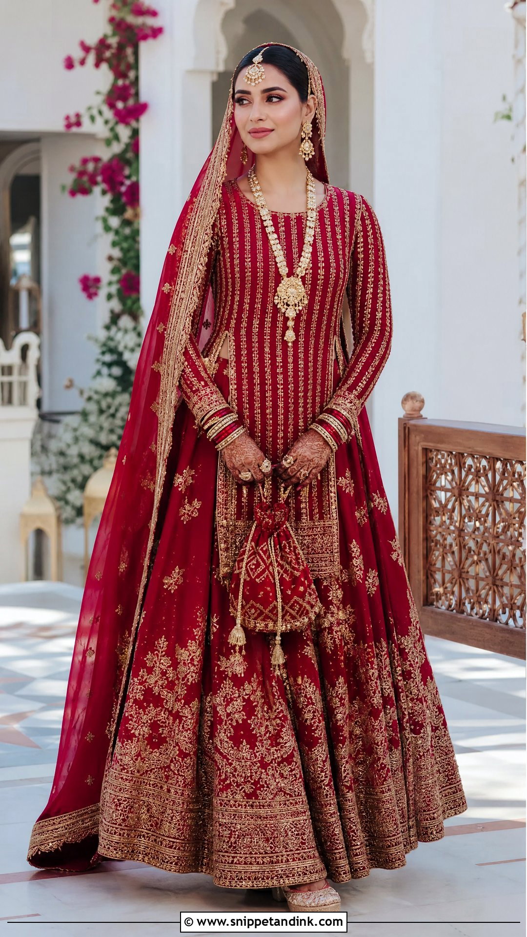 Longline Bridal Lehenga Blouse - Snippet and Ink - 20 Bridal Lengha Blouse Designs