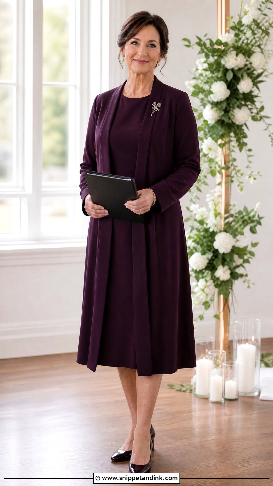 Longline Jacket Wedding Officiant Outfit - Snippet and Ink - 20 Wedding Officiant Outfit Ideas