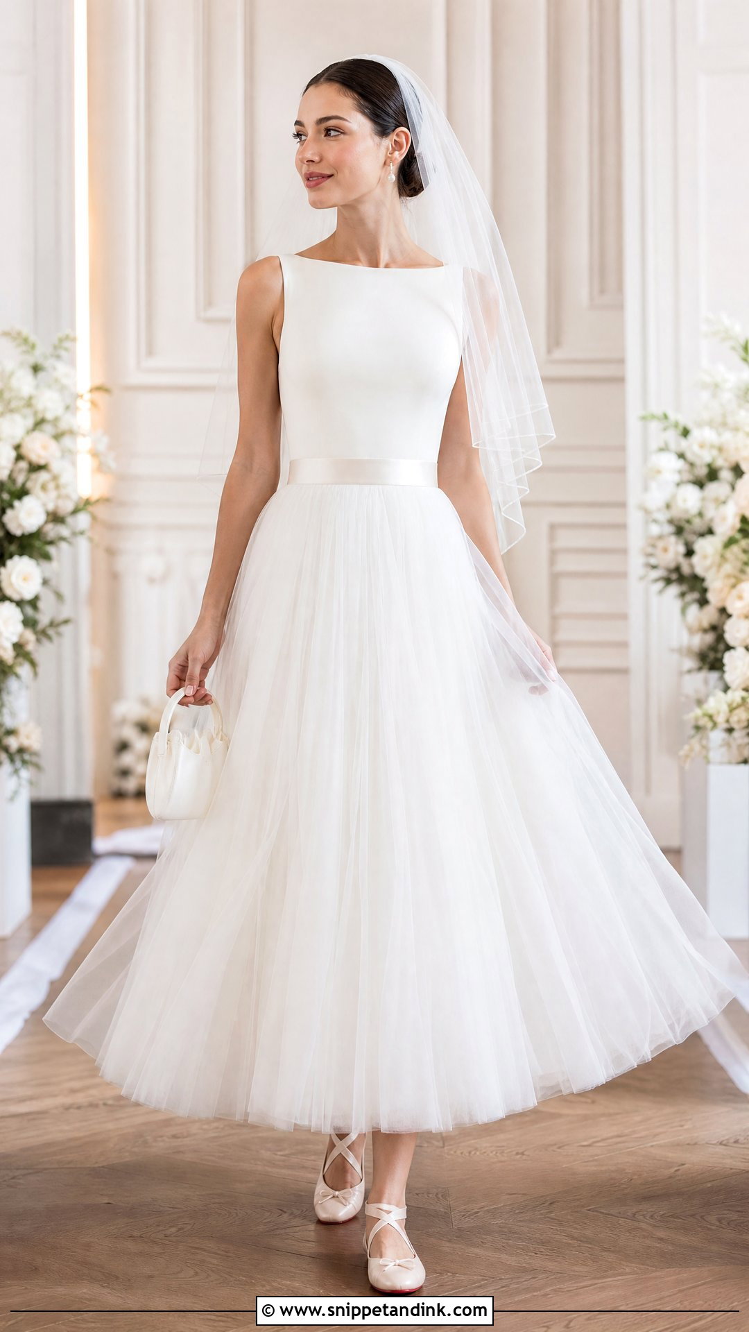 Louboutin Ballet Flats With A Tulle Wedding Dress - Snippet and Ink - 20 Wedding Louboutins Ideas