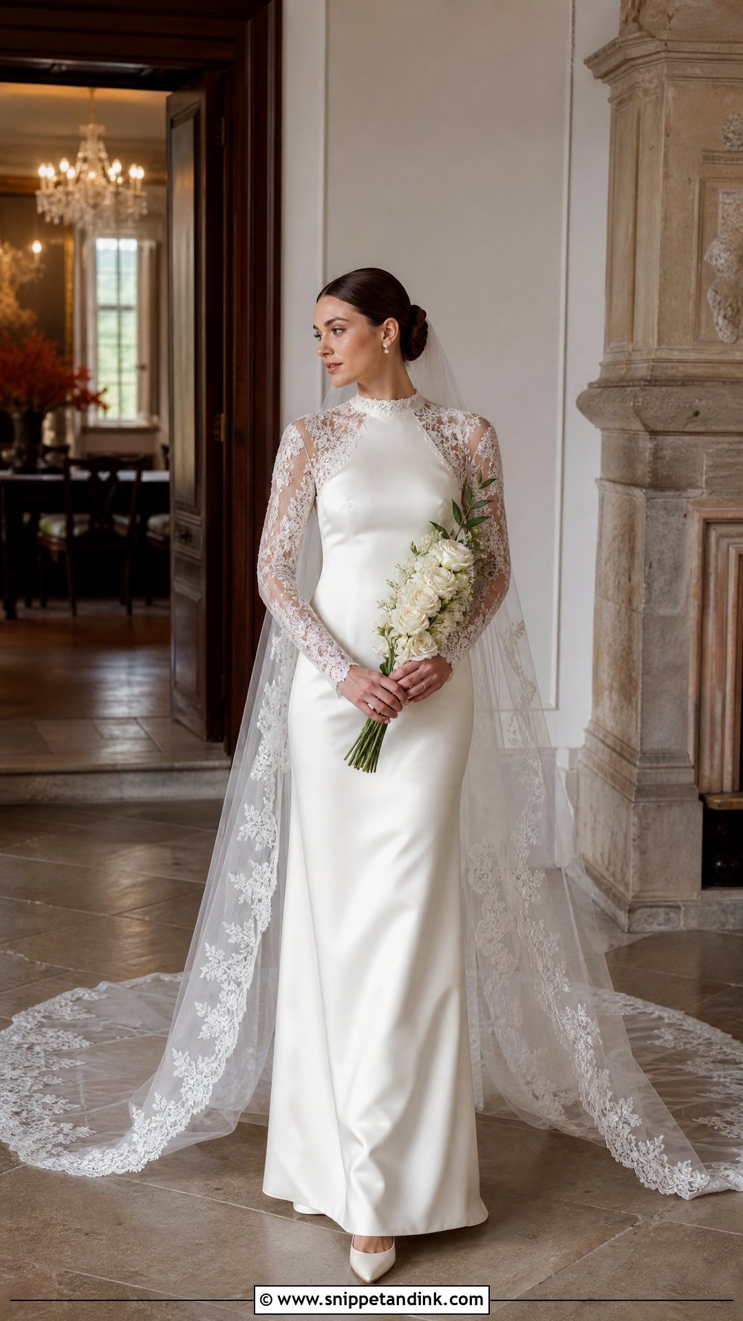 Lovai High Neck Satin Wedding Dress - Snippet and Ink - 20 Sottero and Midgley Wedding Dresses