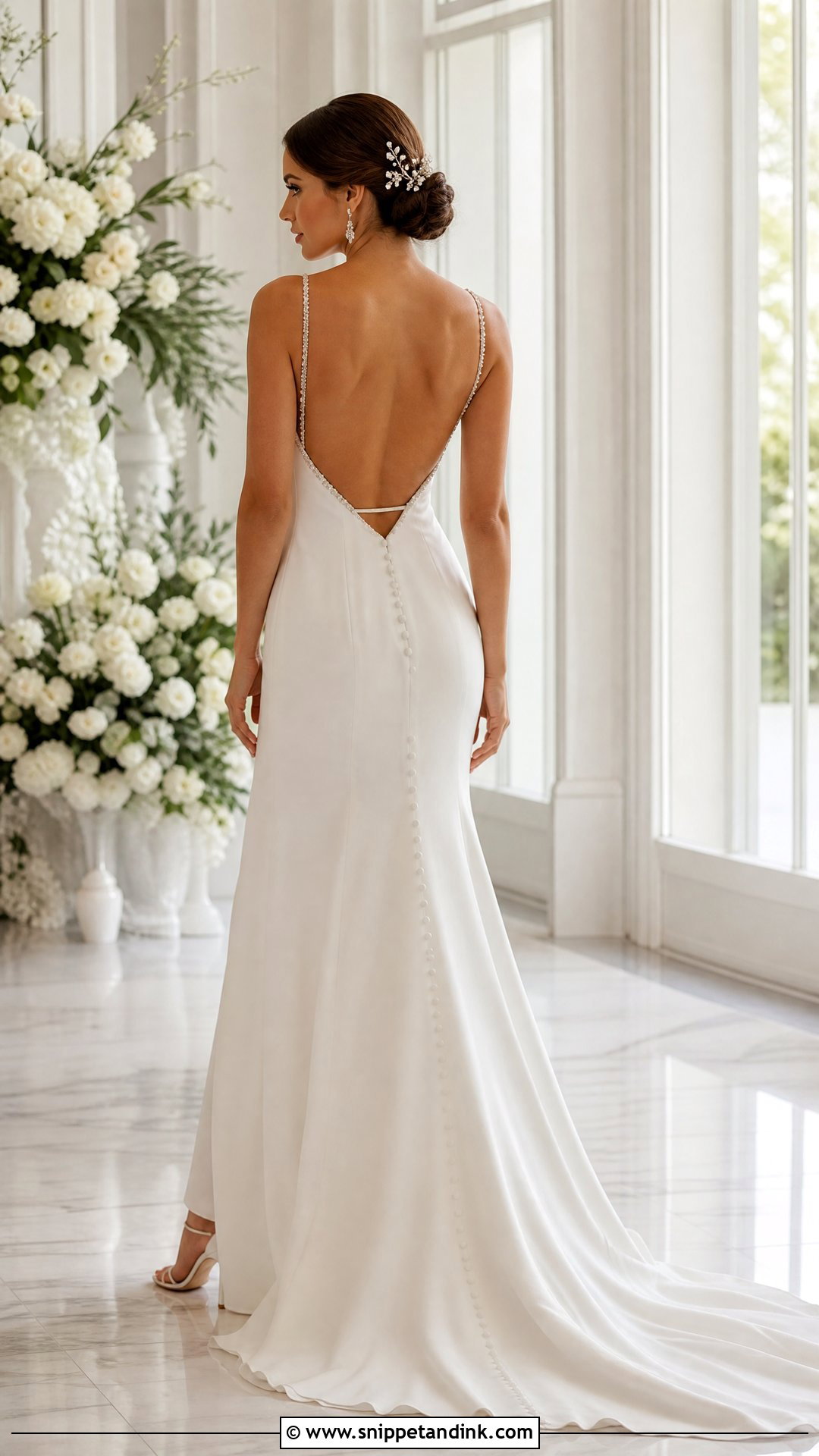 Low Back Bridal Lingerie Under an Open Back Gown - Snippet and Ink - 20 Wedding Linger the Bride Ideas