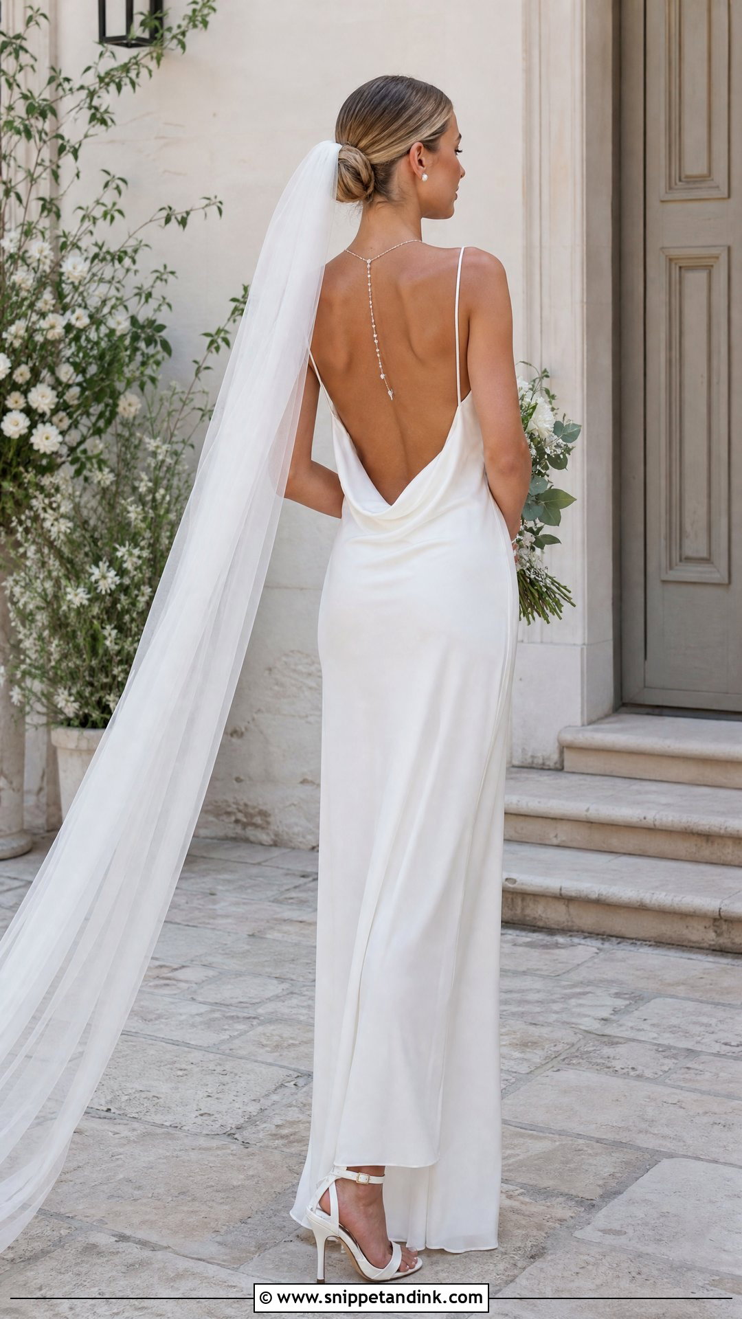 Low Back Bridal Slip Dress - Snippet and Ink - 20 Bridal Slip Dress Ideas