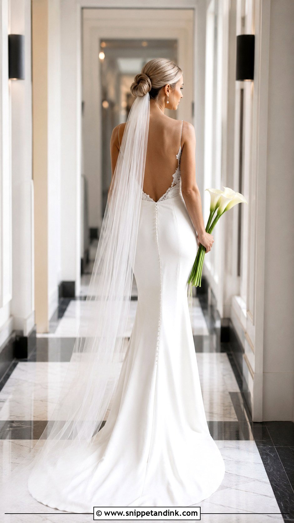 Low Back Fitted Wedding Dress - Snippet and Ink - 20 Fitted Elegant Wedding Dresses