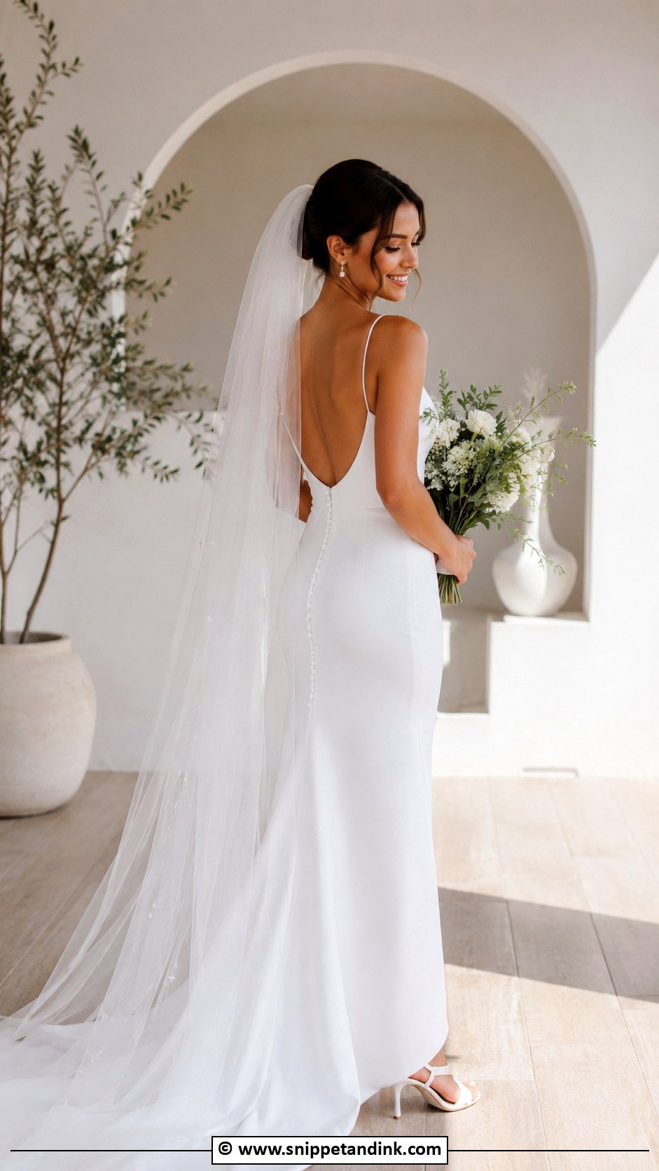 Low Back Petite Wedding Dress - Snippet and Ink - 30 Low Back Wedding Dress Ideas