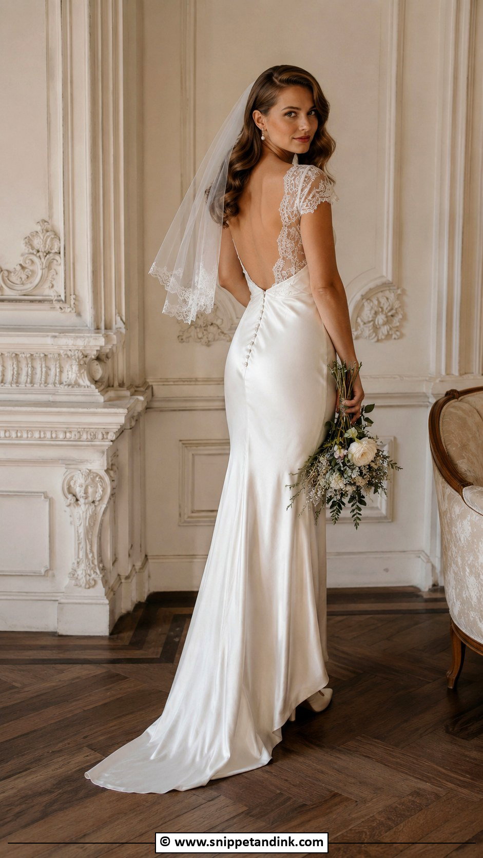 Low Back Vintage Wedding Dress - Snippet and Ink - 30 Low Back Wedding Dress Ideas